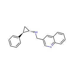 c1ccc([C@H]2C[C@@H]2NCc2cnc3ccccc3c2)cc1 ZINC000113367969