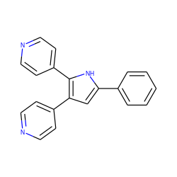 c1ccc(-c2cc(-c3ccncc3)c(-c3ccncc3)[nH]2)cc1 ZINC000026637678