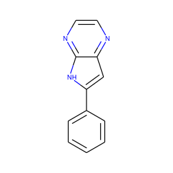 c1ccc(-c2cc3nccnc3[nH]2)cc1 ZINC000101242388