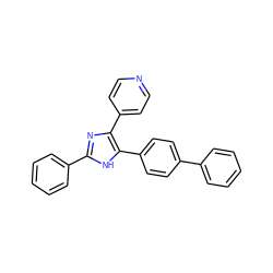 c1ccc(-c2ccc(-c3[nH]c(-c4ccccc4)nc3-c3ccncc3)cc2)cc1 ZINC000013798196