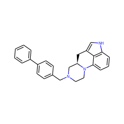 c1ccc(-c2ccc(CN3CCN4c5cccc6[nH]cc(c56)C[C@@H]4C3)cc2)cc1 ZINC000118366632