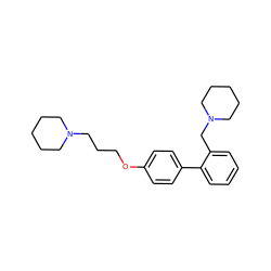 c1ccc(-c2ccc(OCCCN3CCCCC3)cc2)c(CN2CCCCC2)c1 ZINC000096921548