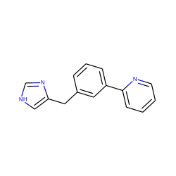 c1ccc(-c2cccc(Cc3c[nH]cn3)c2)nc1 ZINC000014979043