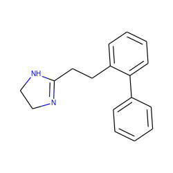 c1ccc(-c2ccccc2CCC2=NCCN2)cc1 ZINC000036294318