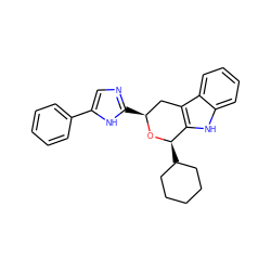 c1ccc(-c2cnc([C@H]3Cc4c([nH]c5ccccc45)[C@@H](C4CCCCC4)O3)[nH]2)cc1 ZINC000473124776