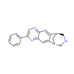 c1ccc(-c2cnc3cc4c(cc3n2)[C@H]2CNC[C@H]4C2)cc1 ZINC000101032261