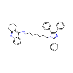 c1ccc(-c2nc(-c3ccccc3)n(CCCCCCCNc3c4c(nc5ccccc35)CCCC4)c2-c2ccccc2)cc1 ZINC000095587233