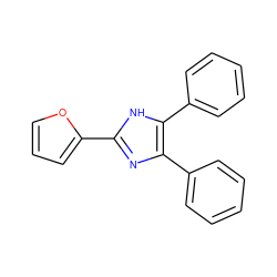 c1ccc(-c2nc(-c3ccco3)[nH]c2-c2ccccc2)cc1 ZINC000000325294