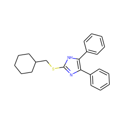 c1ccc(-c2nc(SCC3CCCCC3)[nH]c2-c2ccccc2)cc1 ZINC000001554890