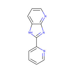 c1ccc(-c2nc3ncccc3[nH]2)nc1 ZINC000013233958