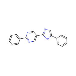 c1ccc(-c2ncc(-c3ncc(-c4ccccc4)[nH]3)cn2)cc1 ZINC000118626980