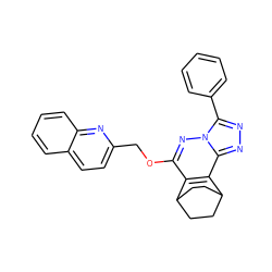 c1ccc(-c2nnc3c4c(c(OCc5ccc6ccccc6n5)nn23)C2CCC4CC2)cc1 ZINC000013610299