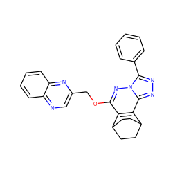 c1ccc(-c2nnc3c4c(c(OCc5cnc6ccccc6n5)nn23)C2CCC4CC2)cc1 ZINC000013610302