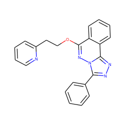 c1ccc(-c2nnc3c4ccccc4c(OCCc4ccccn4)nn23)cc1 ZINC000013559994