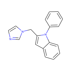 c1ccc(-n2c(Cn3ccnc3)cc3ccccc32)cc1 ZINC000095590202