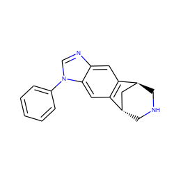 c1ccc(-n2cnc3cc4c(cc32)[C@H]2CNC[C@H]4C2)cc1 ZINC000101057728