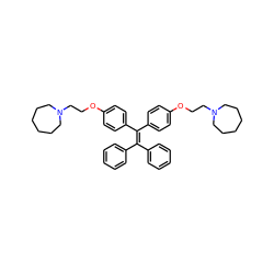 c1ccc(C(=C(c2ccc(OCCN3CCCCCC3)cc2)c2ccc(OCCN3CCCCCC3)cc2)c2ccccc2)cc1 ZINC000103230570