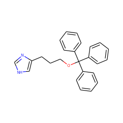 c1ccc(C(OCCCc2c[nH]cn2)(c2ccccc2)c2ccccc2)cc1 ZINC000013560953