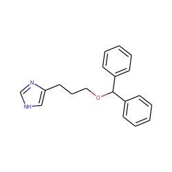 c1ccc(C(OCCCc2c[nH]cn2)c2ccccc2)cc1 ZINC000026147300