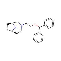 c1ccc(C(OCCN2CC[C@H]3CC[C@@H](C2)N3)c2ccccc2)cc1 ZINC000022940925