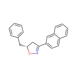 c1ccc(C[C@@H]2CC(c3ccc4ccccc4c3)=NO2)cc1 ZINC000095582555