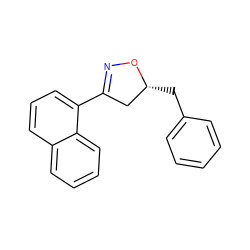 c1ccc(C[C@@H]2CC(c3cccc4ccccc34)=NO2)cc1 ZINC000095585325