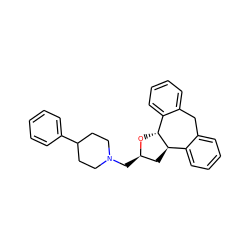 c1ccc(C2CCN(C[C@@H]3C[C@@H]4c5ccccc5Cc5ccccc5[C@H]4O3)CC2)cc1 ZINC000026667678