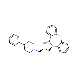 c1ccc(C2CCN(C[C@@H]3C[C@@H]4c5ccccc5Sc5ccccc5[C@H]4O3)CC2)cc1 ZINC000026663131