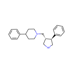 c1ccc(C2CCN(C[C@H]3CNC[C@@H]3c3ccccc3)CC2)cc1 ZINC000006579208