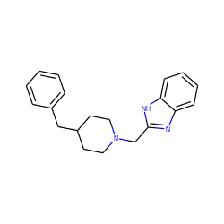 c1ccc(CC2CCN(Cc3nc4ccccc4[nH]3)CC2)cc1 ZINC000000018945