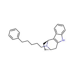 c1ccc(CCCCCN2[C@H]3CC[C@H]2c2c([nH]c4ccccc24)C3)cc1 ZINC000261189594