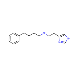 c1ccc(CCCCNCCc2c[nH]cn2)cc1 ZINC000038675873