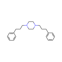 c1ccc(CCCN2CCN(CCCc3ccccc3)CC2)cc1 ZINC000022938536