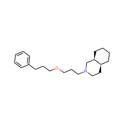 c1ccc(CCCOCCCN2CC[C@@H]3CCCC[C@@H]3C2)cc1 ZINC000040861217