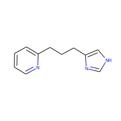 c1ccc(CCCc2c[nH]cn2)nc1 ZINC000013560687