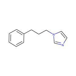 c1ccc(CCCn2ccnc2)cc1 ZINC000034061016