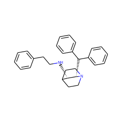 c1ccc(CCN[C@H]2C3CCN(CC3)[C@H]2C(c2ccccc2)c2ccccc2)cc1 ZINC000022938096