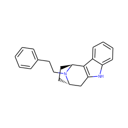 c1ccc(CCN2[C@H]3CC[C@H]2c2c([nH]c4ccccc24)C3)cc1 ZINC000195296072