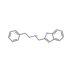 c1ccc(CCNCc2cc3ccccc3[nH]2)cc1 ZINC000040829143