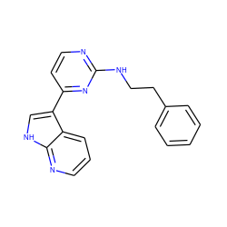 c1ccc(CCNc2nccc(-c3c[nH]c4ncccc34)n2)cc1 ZINC001772647922