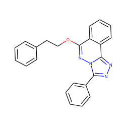 c1ccc(CCOc2nn3c(-c4ccccc4)nnc3c3ccccc23)cc1 ZINC000013559970