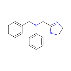 c1ccc(CN(CC2=NCCN2)c2ccccc2)cc1 ZINC000000057204