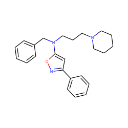 c1ccc(CN(CCCN2CCCCC2)c2cc(-c3ccccc3)no2)cc1 ZINC000006096247