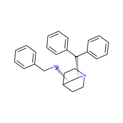 c1ccc(CN[C@H]2C3CCN(CC3)[C@H]2C(c2ccccc2)c2ccccc2)cc1 ZINC000035975479