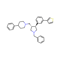 c1ccc(CN2C[C@H](CN3CCC(c4ccccc4)CC3)[C@@H](c3cccc(-c4ccsc4)c3)C2)cc1 ZINC000026656227