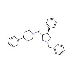 c1ccc(CN2C[C@H](CN3CCC(c4ccccc4)CC3)[C@@H](c3ccccc3)C2)cc1 ZINC000026652117