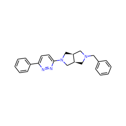 c1ccc(CN2C[C@H]3CN(c4ccc(-c5ccccc5)nn4)C[C@H]3C2)cc1 ZINC000045336950