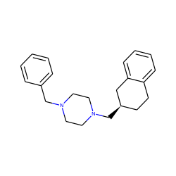 c1ccc(CN2CCN(C[C@@H]3CCc4ccccc4C3)CC2)cc1 ZINC000022933146