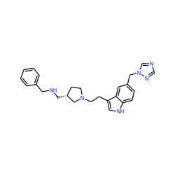 c1ccc(CNC[C@@H]2CCN(CCc3c[nH]c4ccc(Cn5cncn5)cc34)C2)cc1 ZINC000013794104