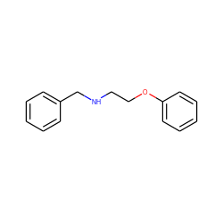 c1ccc(CNCCOc2ccccc2)cc1 ZINC000026816095